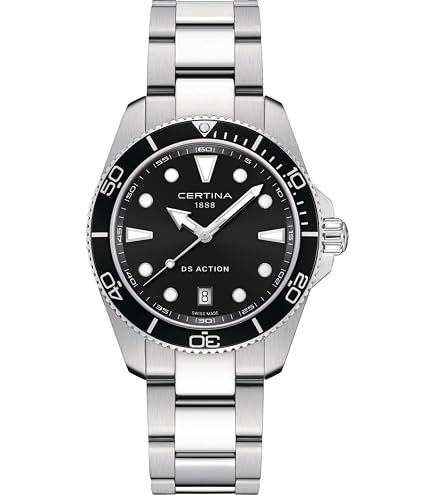 Amazon.com: Certina, Mens, DS Action Gent, 40, mm, Steel, Quartz